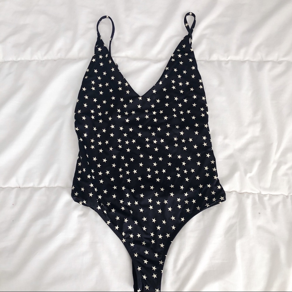 Beach Riot Navy Stars One Piece